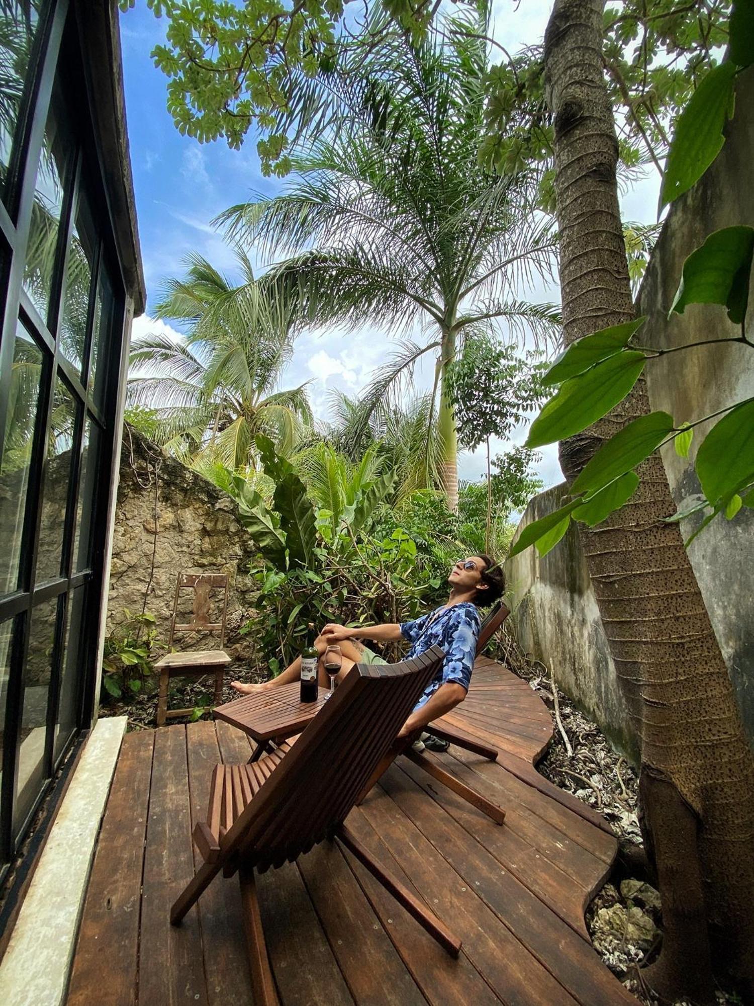 Elmar Hostel Bacalar Bagian luar foto