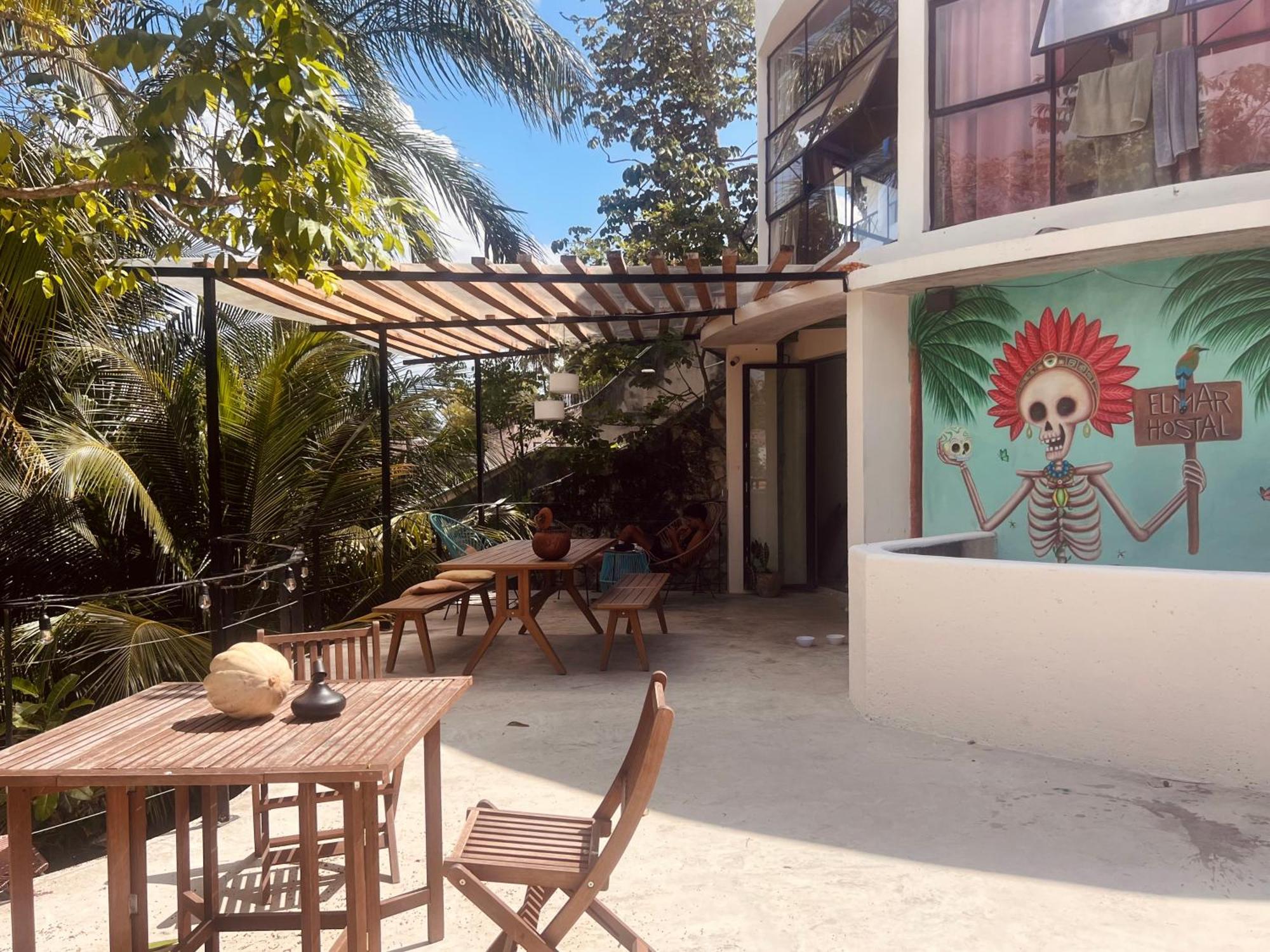 Elmar Hostel Bacalar Bagian luar foto